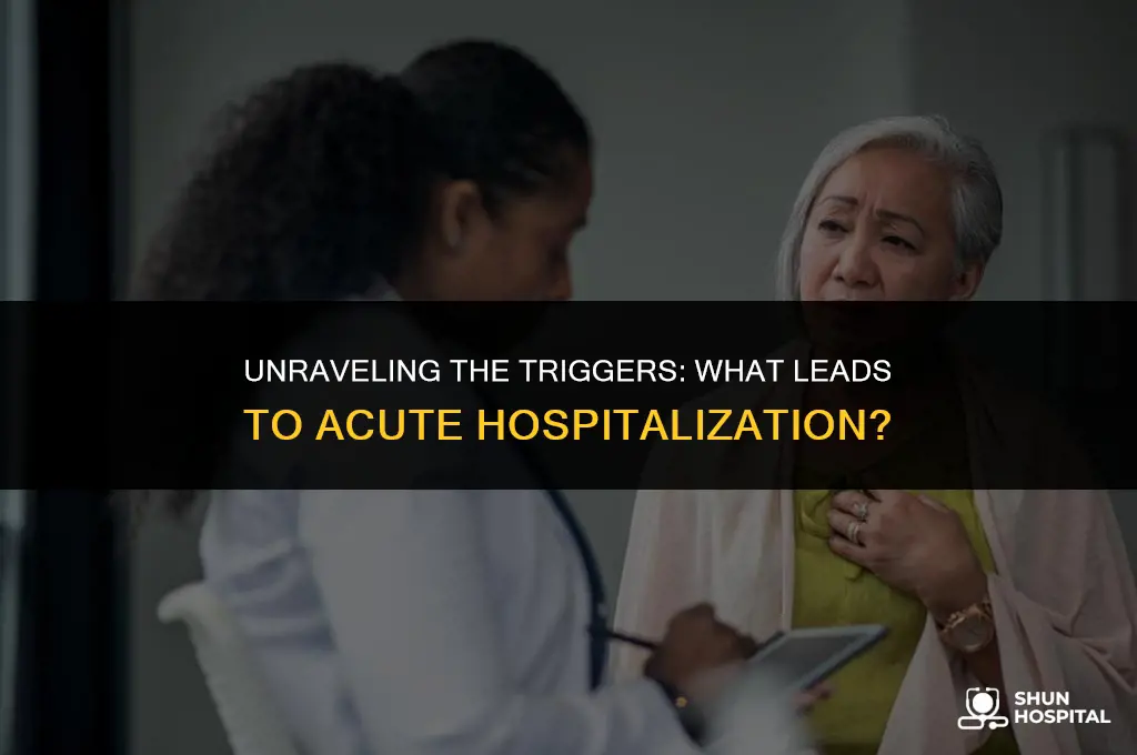 what leads to acute hospitalization