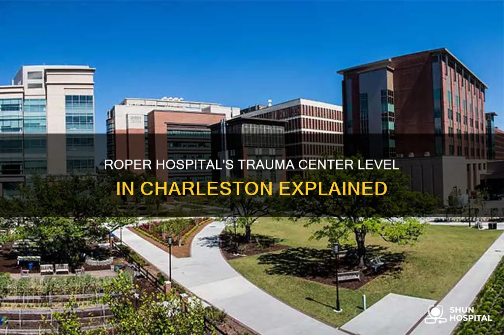 what level is roper hospital in charlestons trauma center