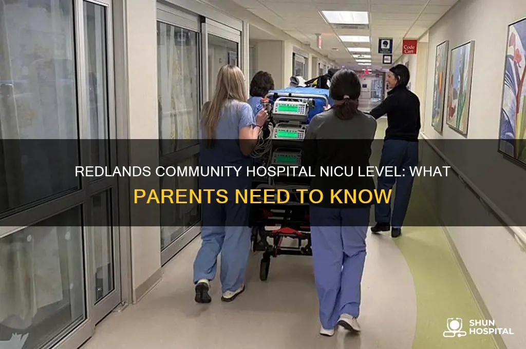 what level is the nicu at redlands community hospital
