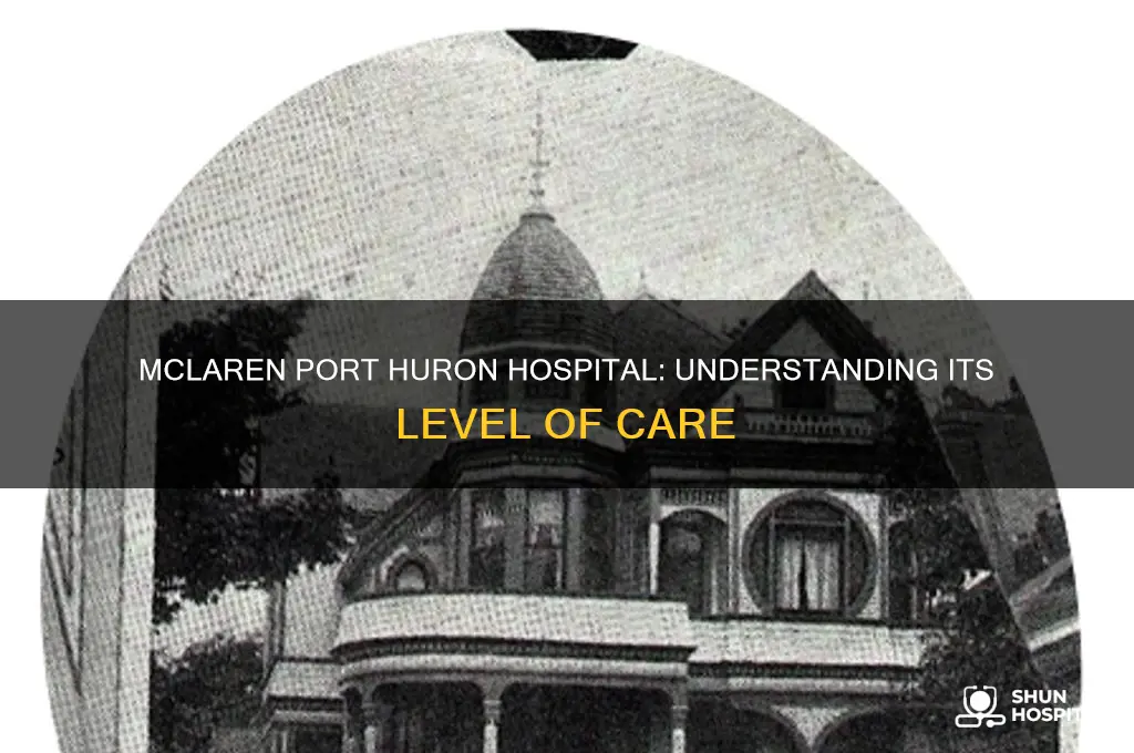what level of care is mclaren port huron hospital
