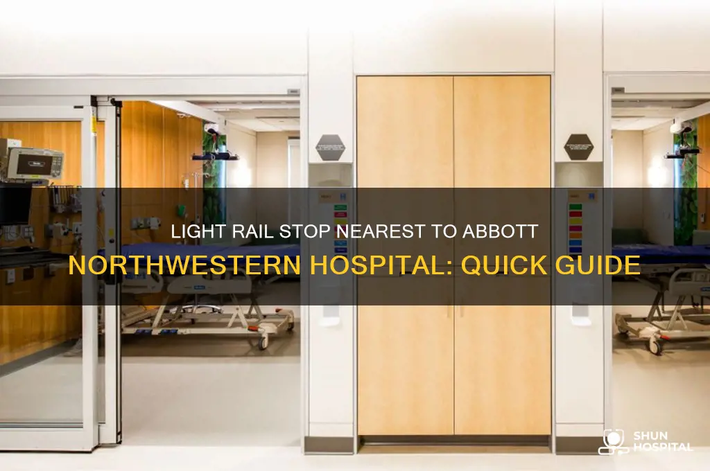 what light rail stop is near abbott northwestern hospital