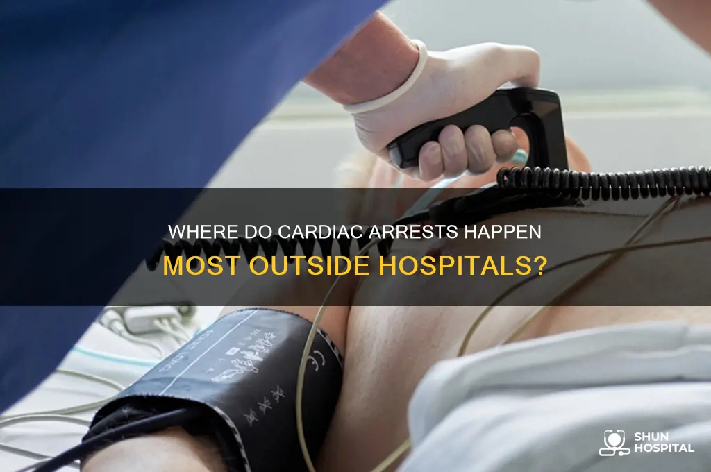 what locations do most out of hospital cardiac arrests occur