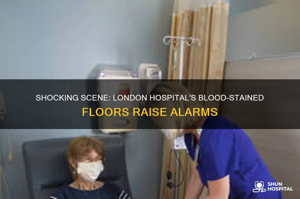 what london hospital has blood all over the floor