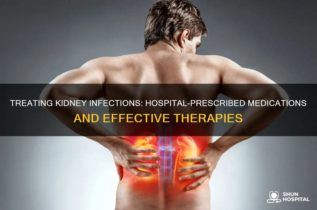 what medicine does a hospital give fir kidney infection