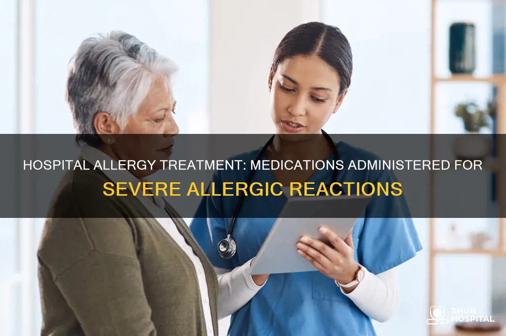 what meds are give at hospital for allergic reaction