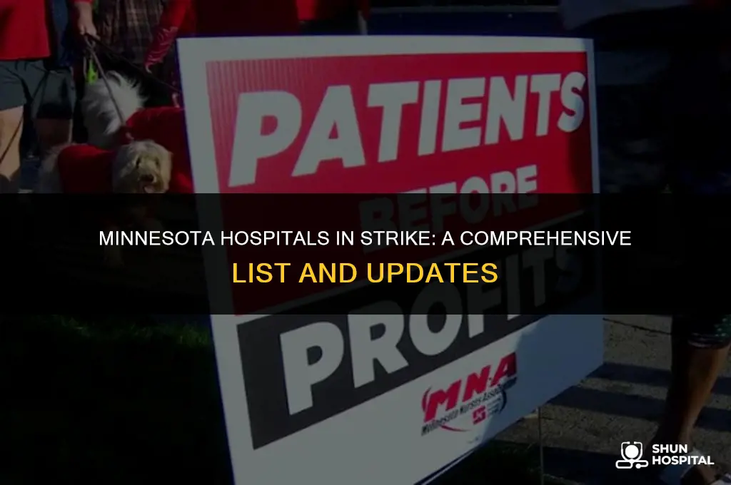 what mn hospitals are striking