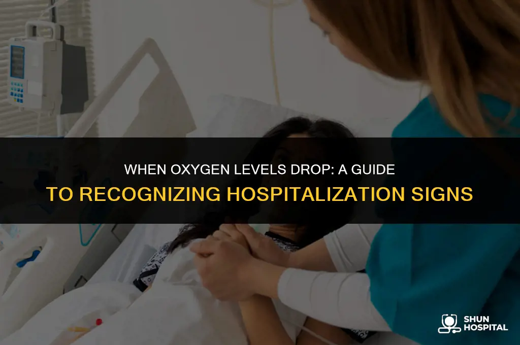 what oxygen level needs hospital