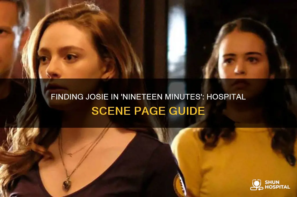 what page is josie in the hospital nineteen minutes