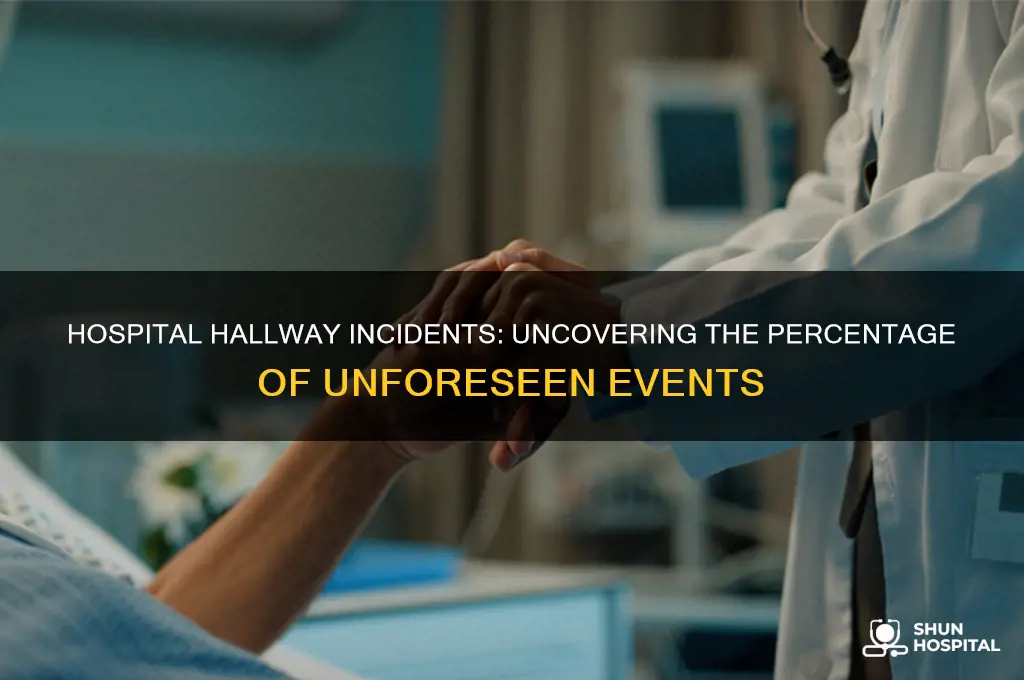 what percent of anticipated fals happen in the hospital hallway