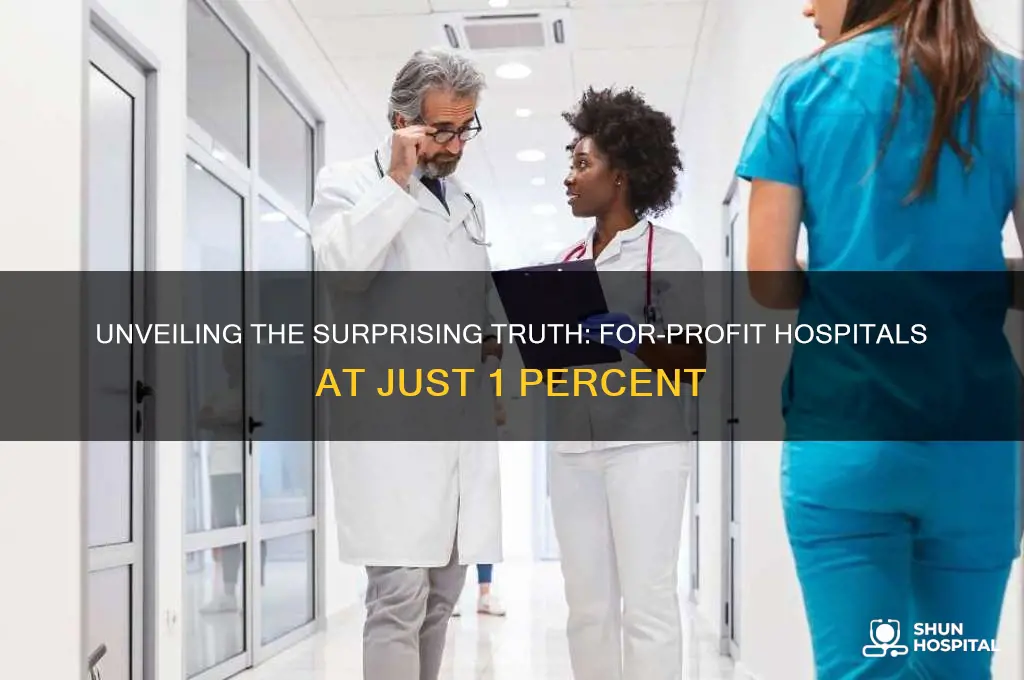 what percent of hospitals are for-profit a 1 percent
