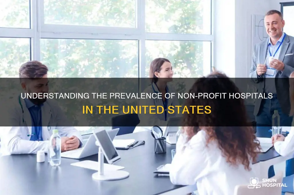 what percent of hospitals are non profit in the us