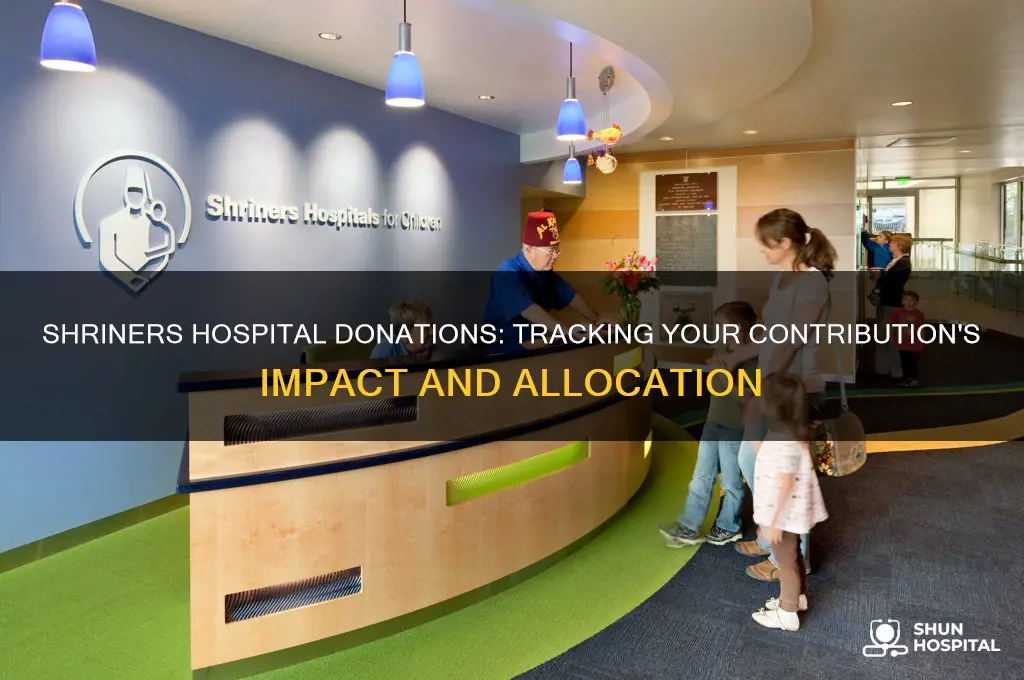 what percent of my donation goes to shriners hospital