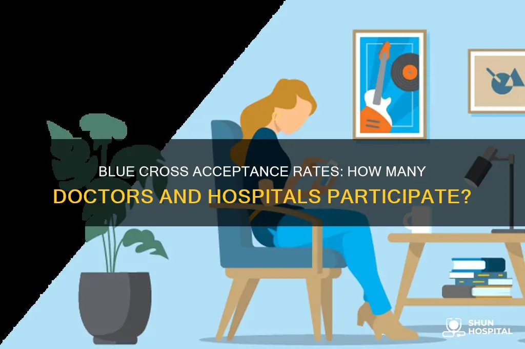 what percentage of doctors and hospitals accept blue cross