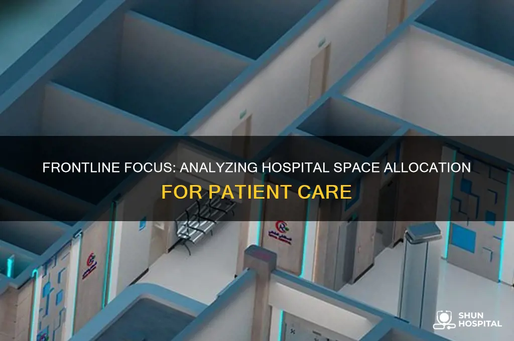 what percentage of hospital space is for front line services