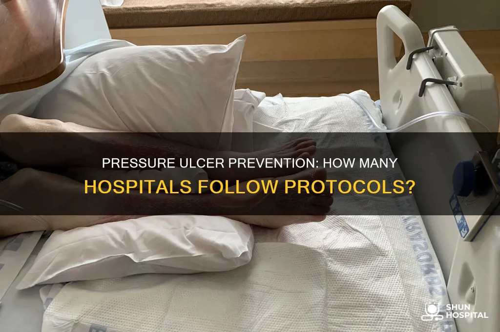 what percentage of hospitals follow pressure ulcer prevention protocol