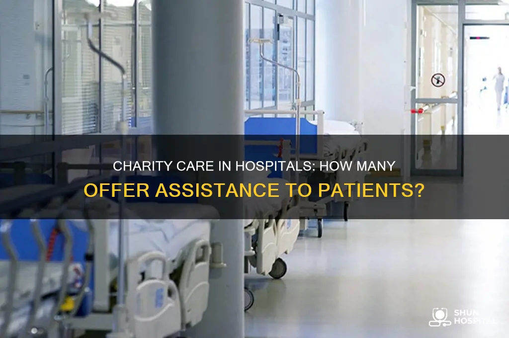 what percentage of hospitals provide at least some charity care