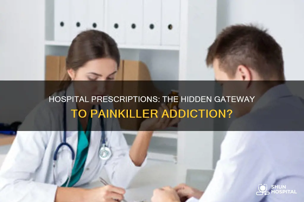 what percentage of pain killer addiction starts from hospitals