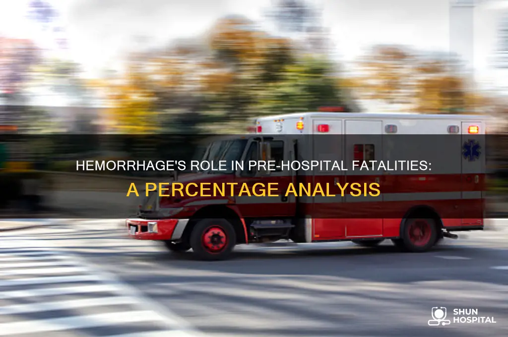 what percentage of pre-hospital deaths are due to hemorrhage