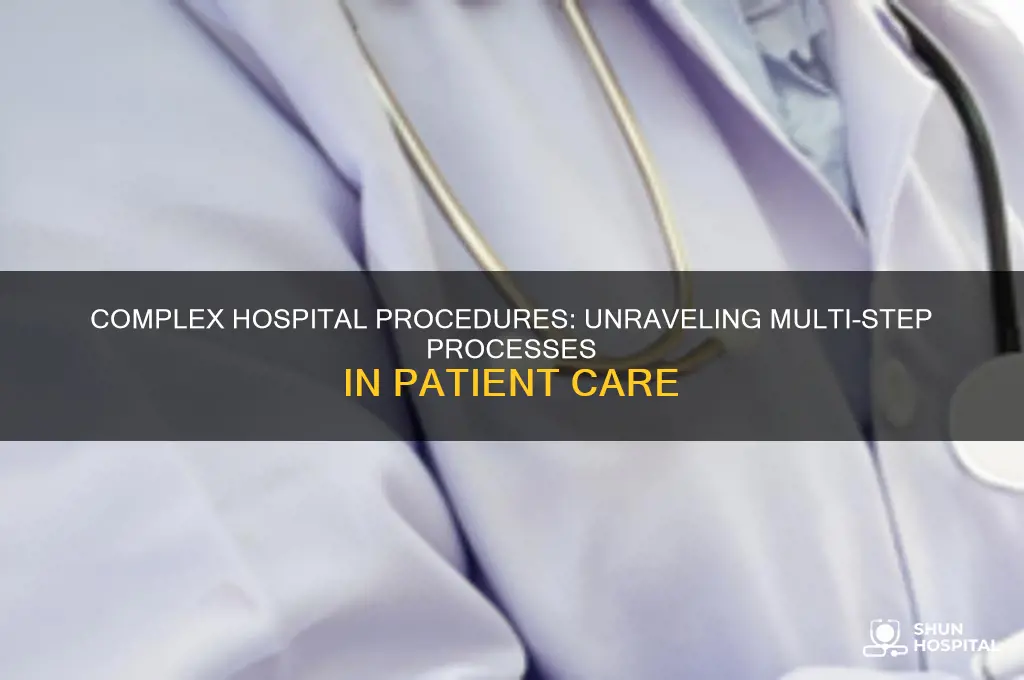 what processes require a lot of steps at hospitals