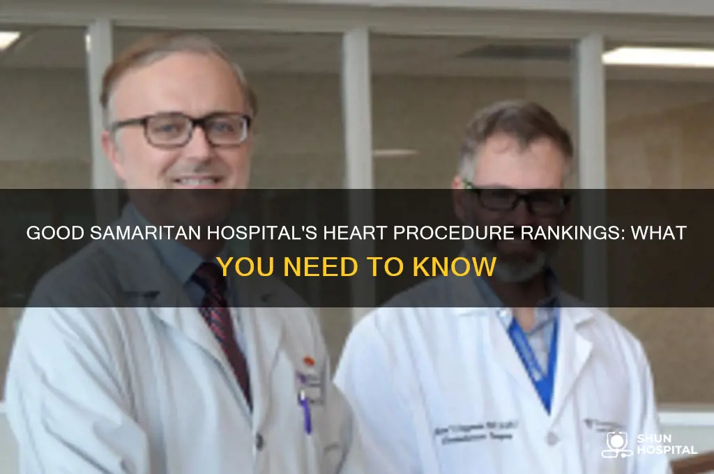 what ranking is good samaritan hospital in heart procedureds