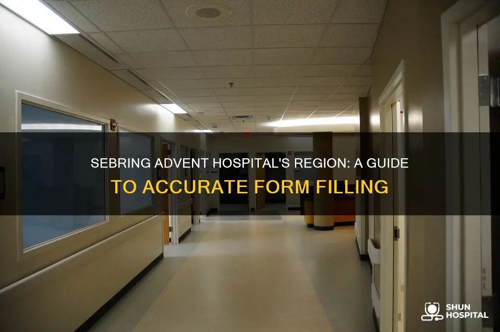 what region is the sebring advent hospital when filling out