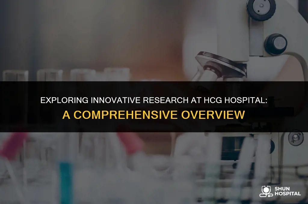 what research at hcg hospital