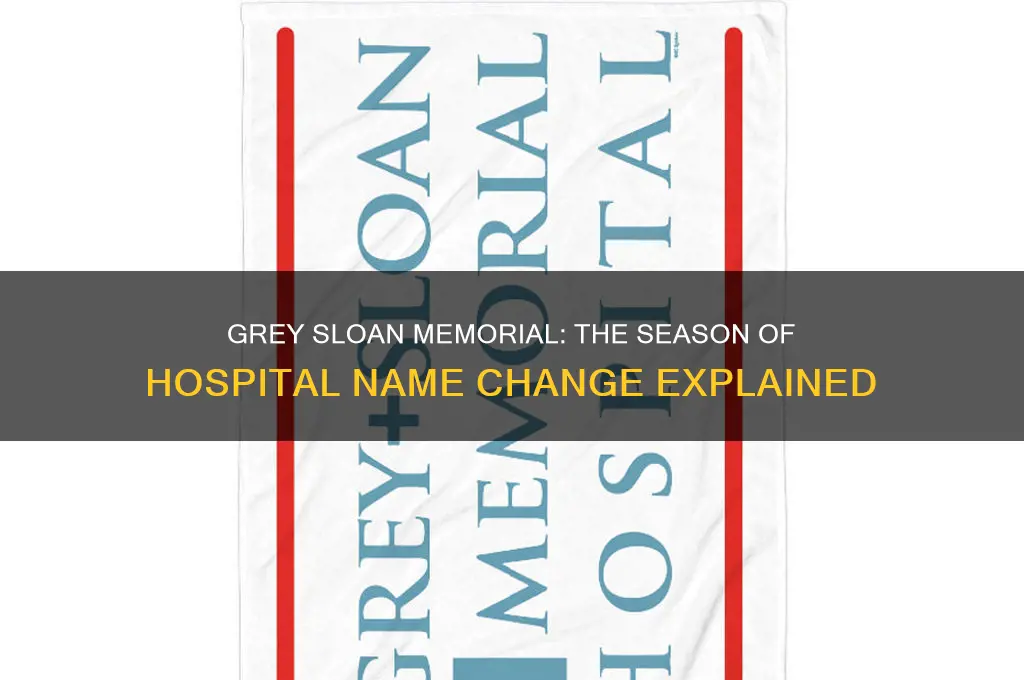what season does the hospital change to grey sloan