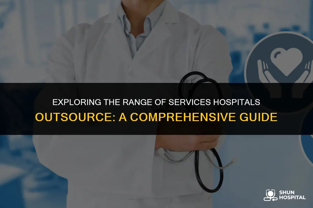 what services do hospitals outsource