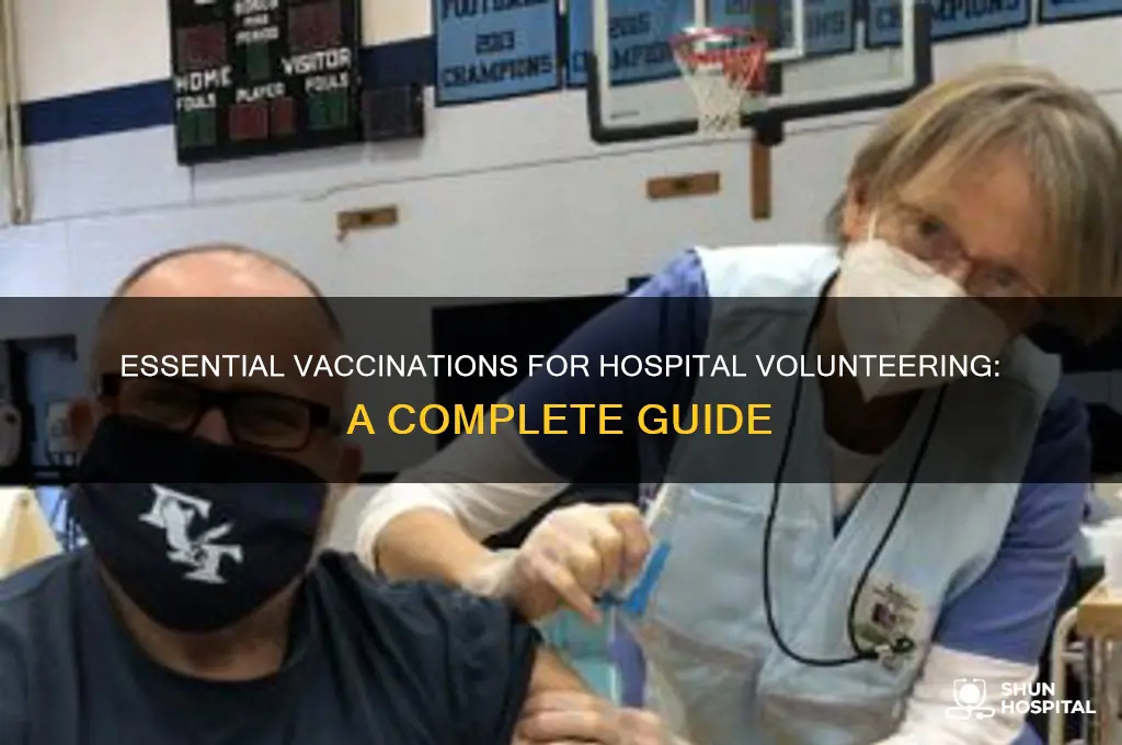 what shots do you need to volunteer at a hospital
