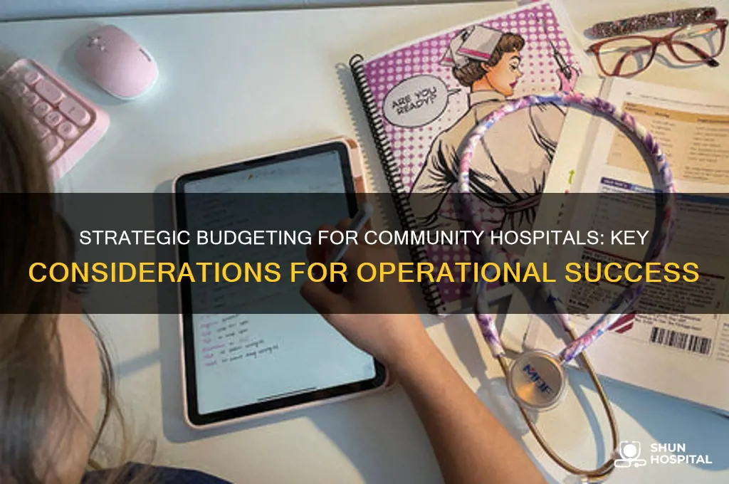 what should community hospitals consider when preparing operational budget