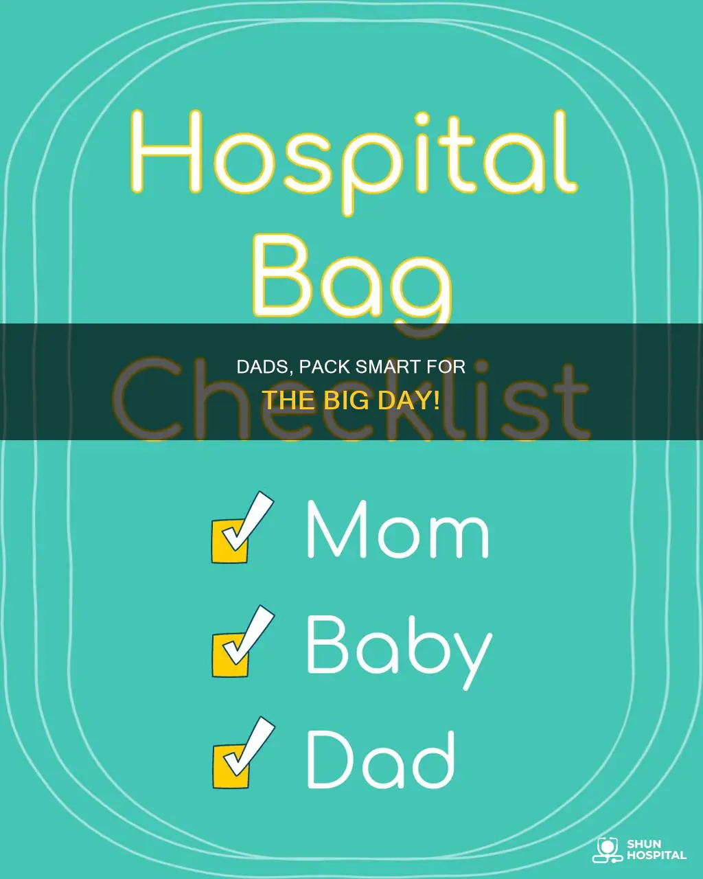what should dads pack for the hospital