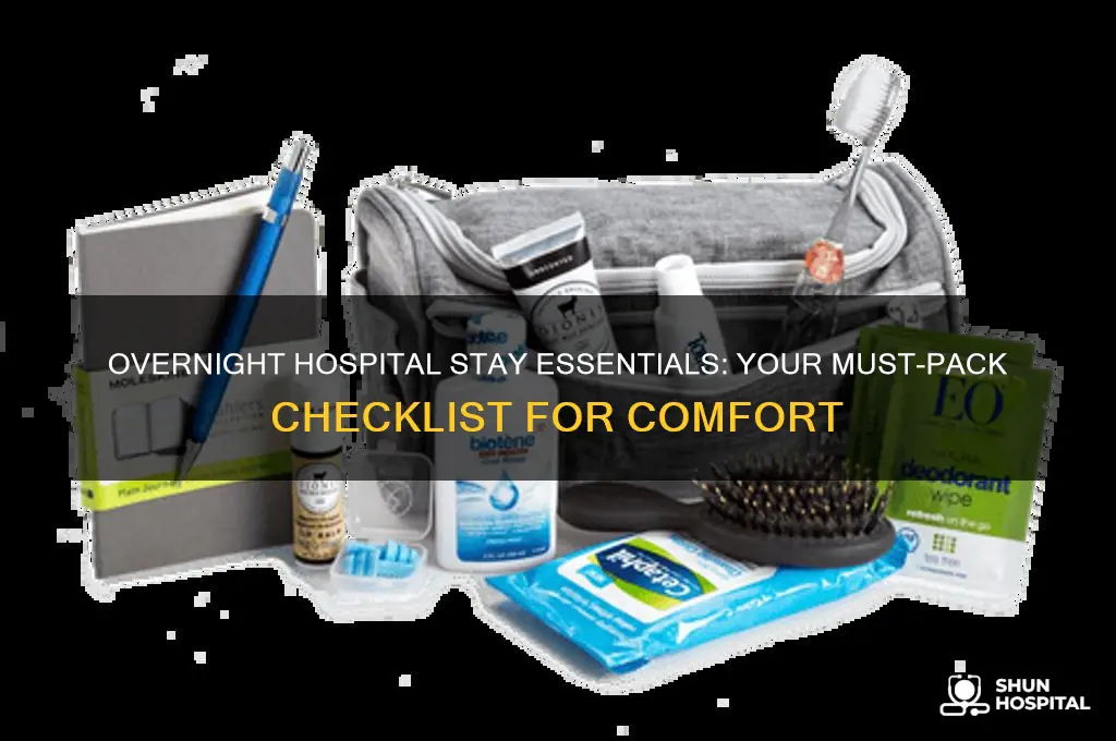 what should i bring for an overnight hospital stay