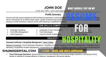 Crafting a Winning Resume: Essential Hospitality Skills to Highlight