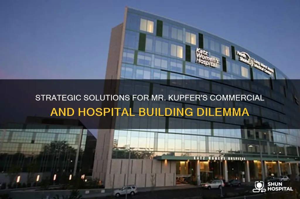 what should mr kupfer do about the commercial-building and hospital-building