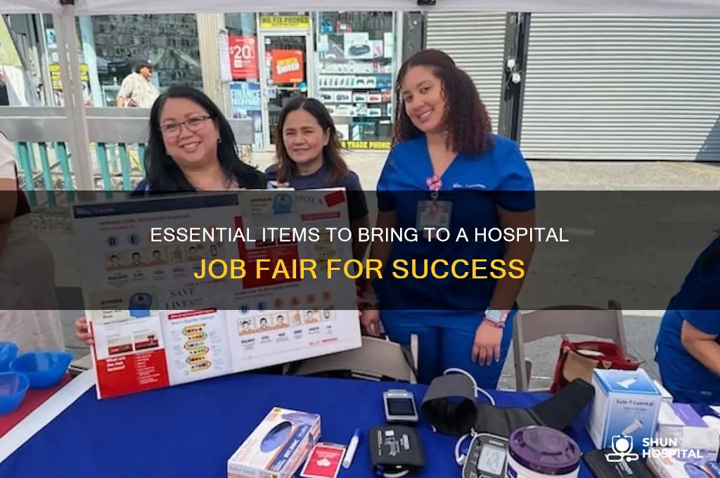 what should you bring to a hospital job fair