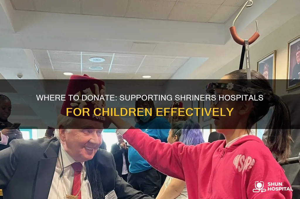 what site do i donate to for shriners hospital