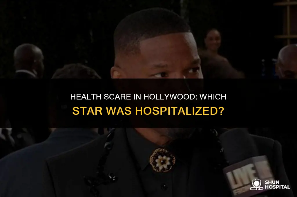 what star was hospitalized