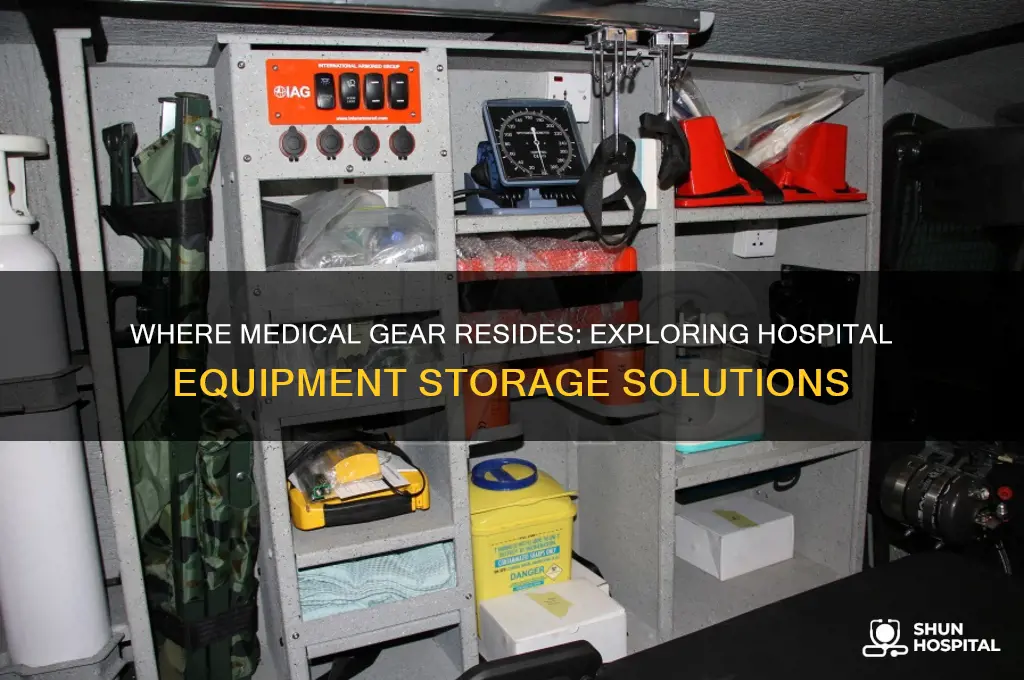 what stores all the medical equptment in a hospital