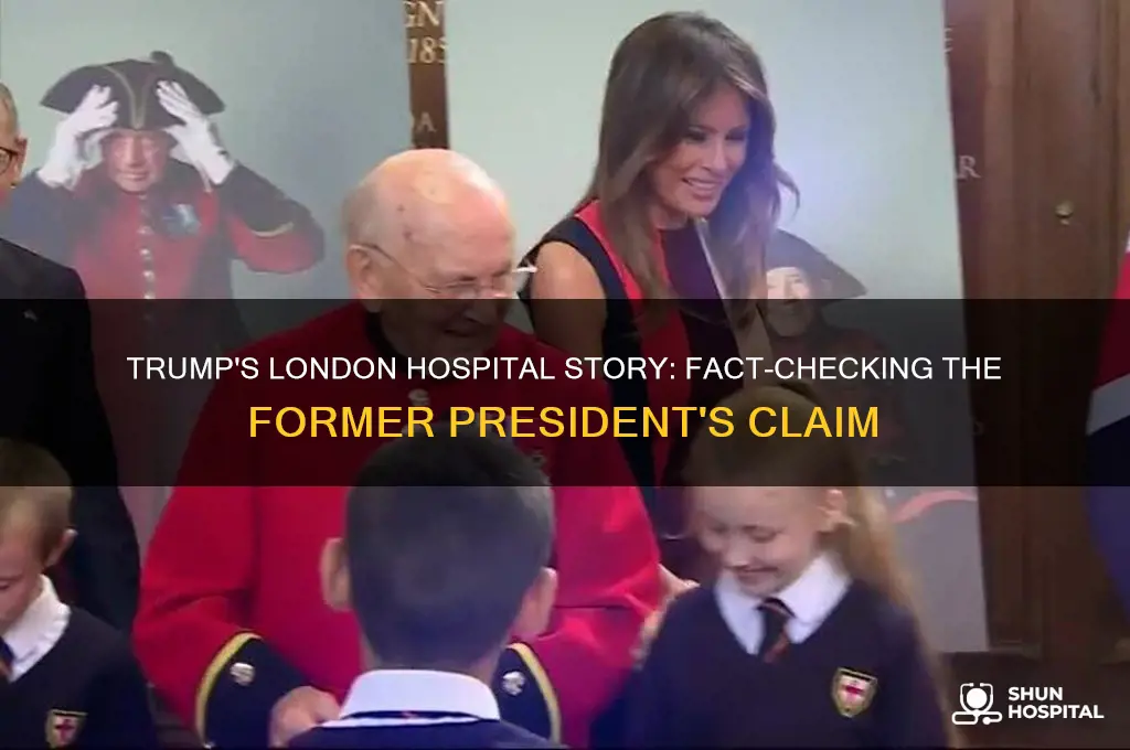 what story did trump read about the london hospital