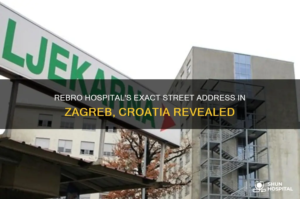 what street addres is rebro hospital in zagreb croatia