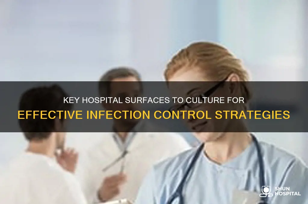 what surfaces to culture in a hospital for infection control