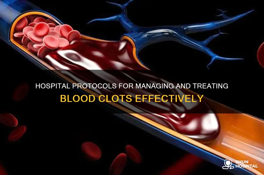 what task does the hospital run for a blood clot