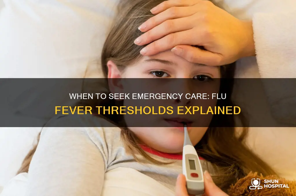 what temp with flu should i got to hospital