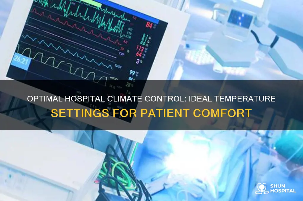 what temperature do most hospitals keep the climate control at