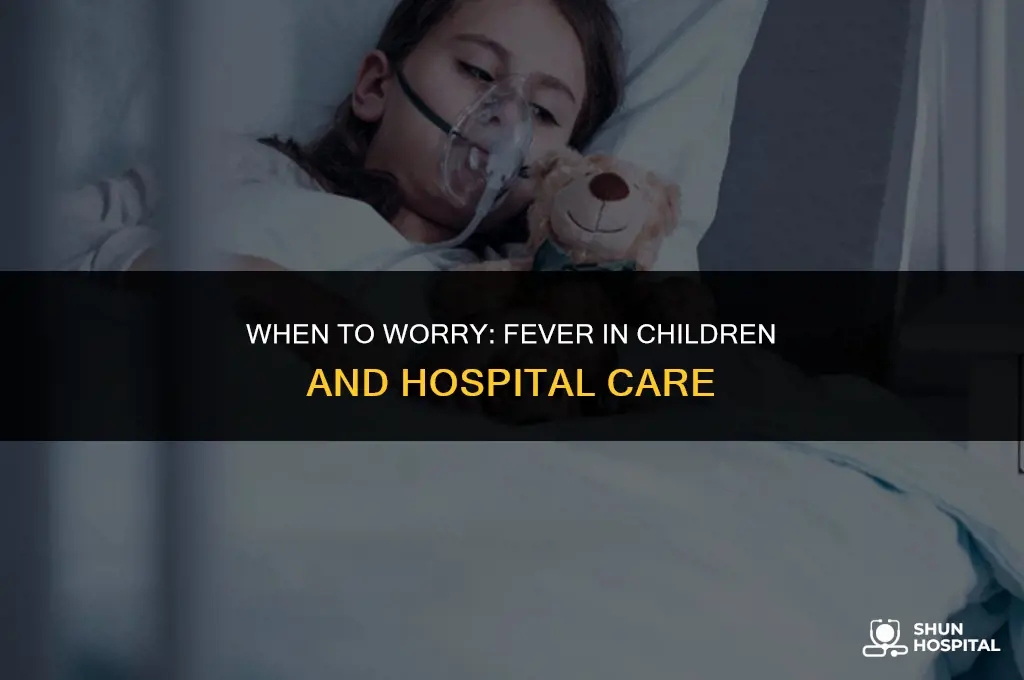 what temperature fever hospital child