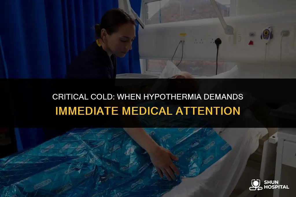 what temperature requires hospitalization hypothermia