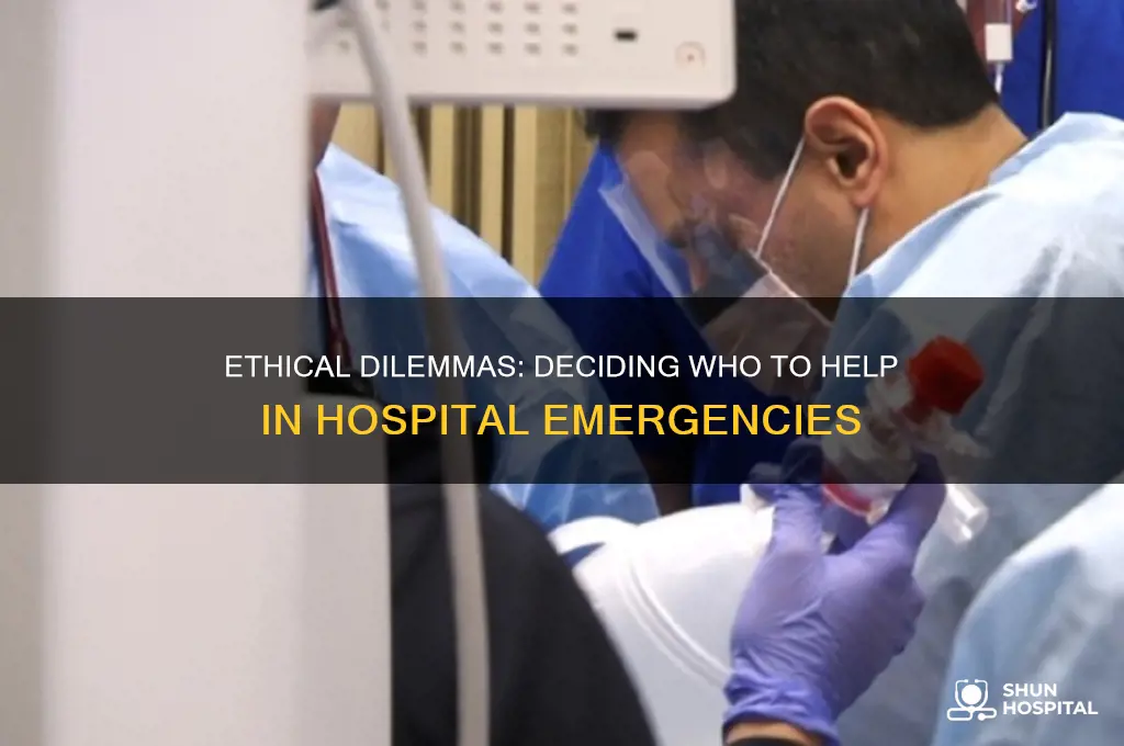 what the word to decide who to help at hospital