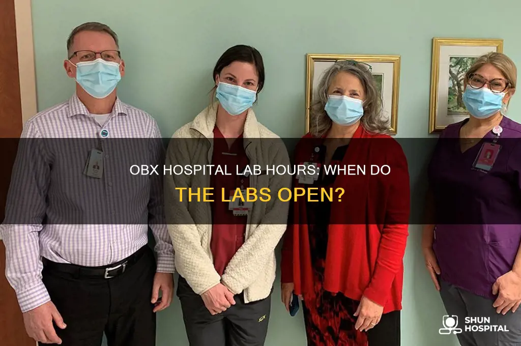 what time do the labs open at obx hospital