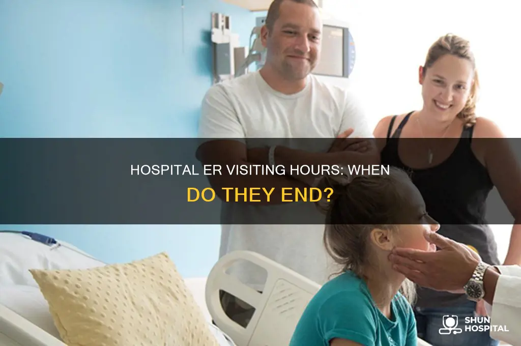 what time do visiting hours end at hospitals er