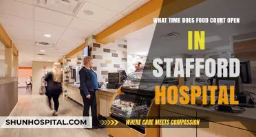 Stafford Hospital Food Court Opening Hours: When to Visit